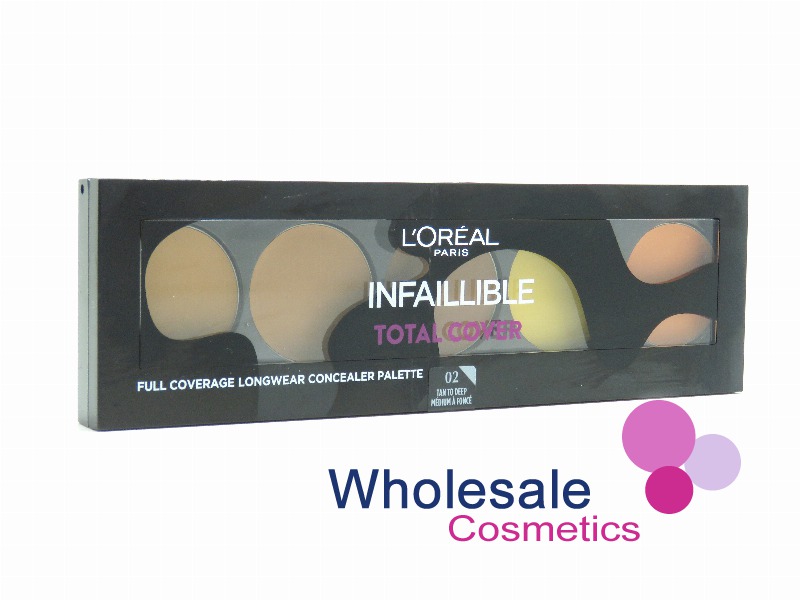 8 x Infaillible Total Cover Concealer Palette - 02 TAN TO DEEP